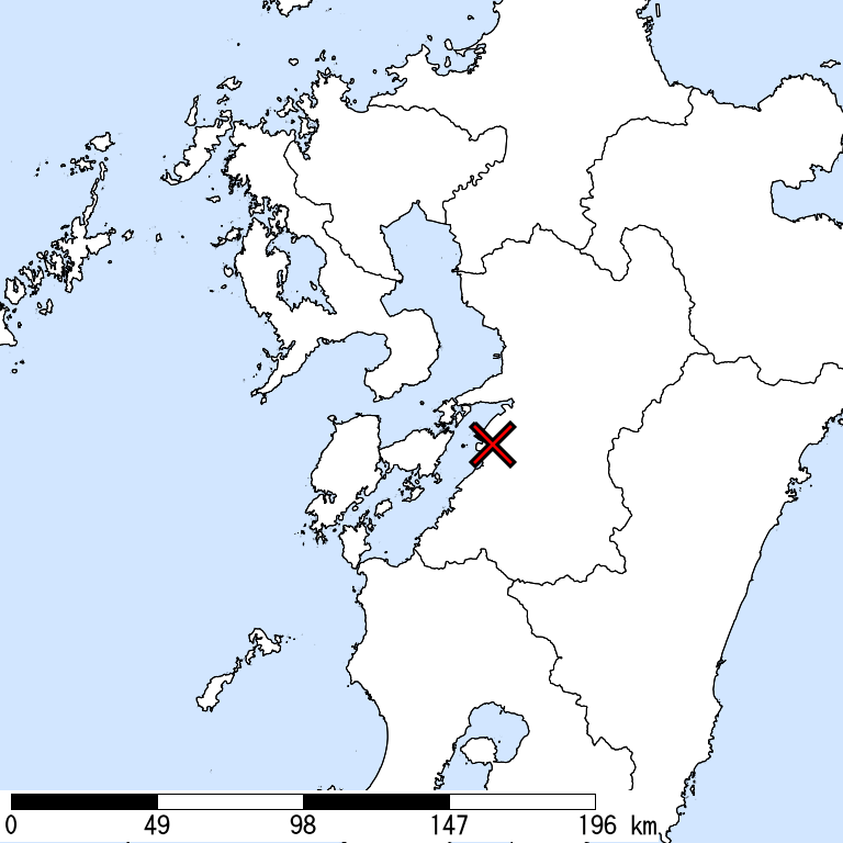 推定震度6強以上の震度遭遇人口地図
