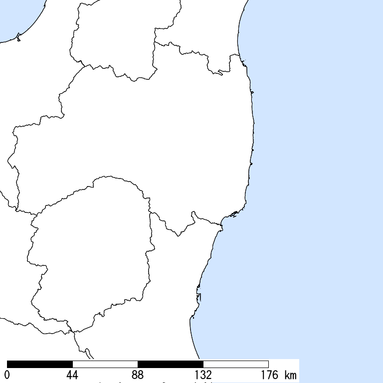 推定震度6弱以上の震度遭遇人口地図