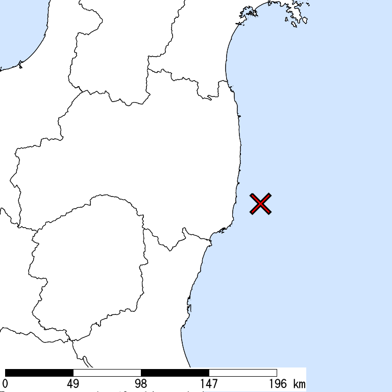 推定震度5弱以上の震度遭遇人口地図