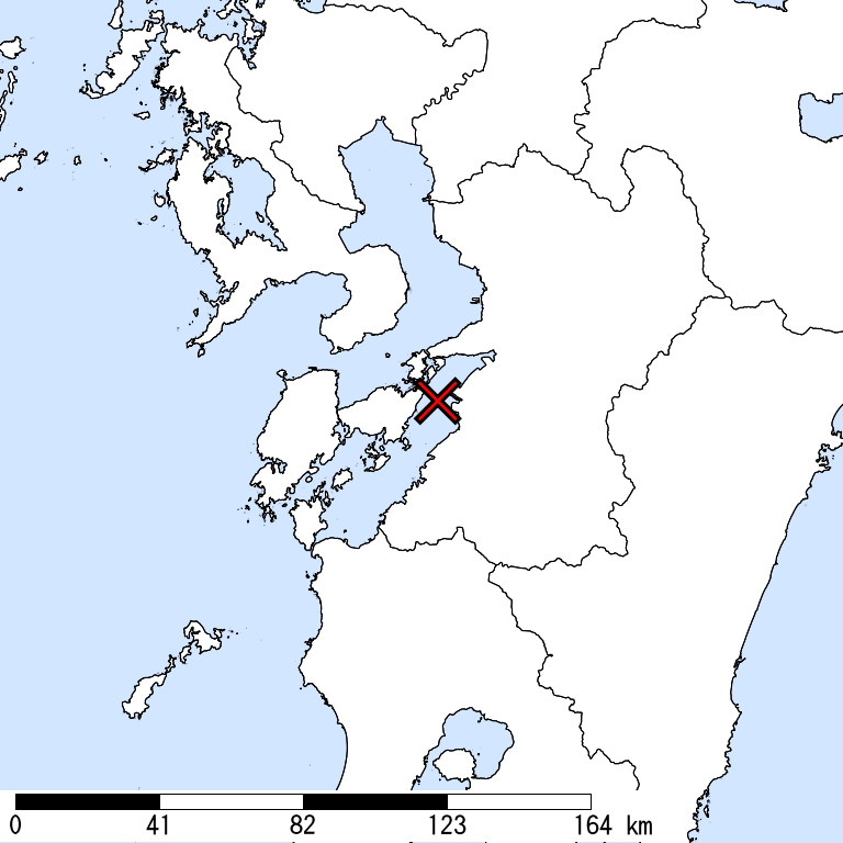 推定震度5弱以上の震度遭遇人口地図