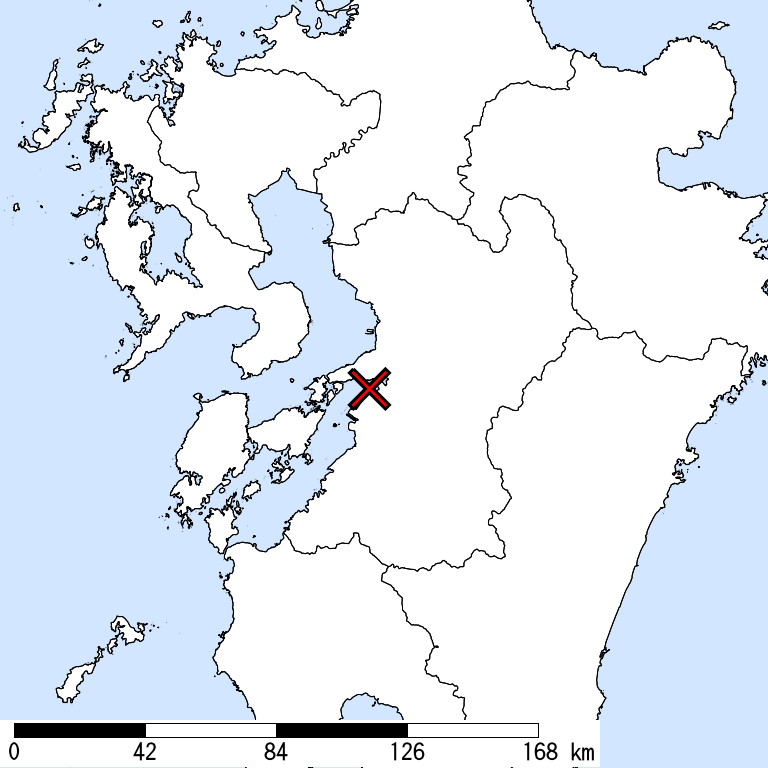 推定震度6弱以上の震度遭遇人口地図