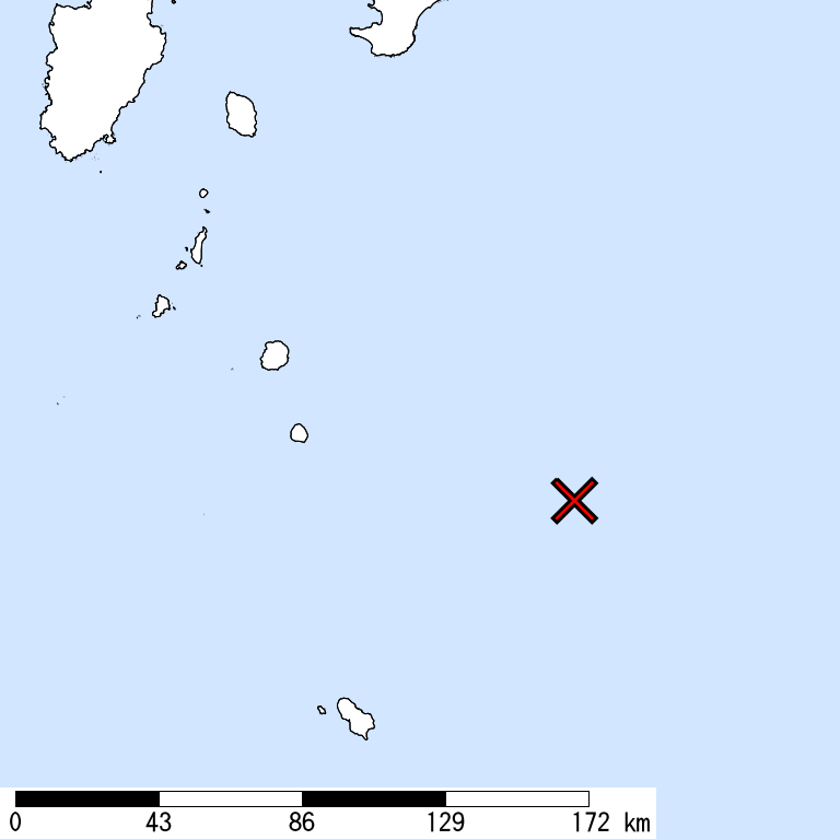 推定震度6弱以上の震度遭遇人口地図