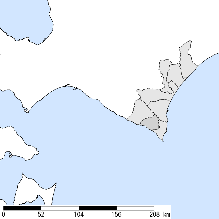 推定震度5弱以上の震度遭遇人口地図