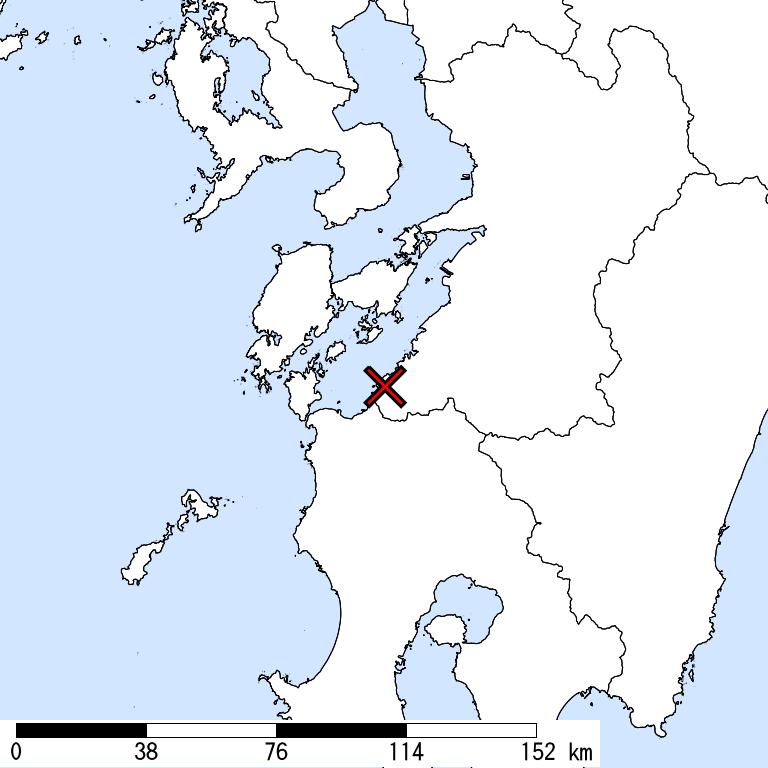 推定震度5弱以上の震度遭遇人口地図