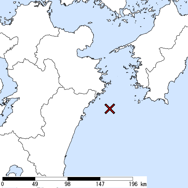 推定震度6弱以上の震度遭遇人口地図