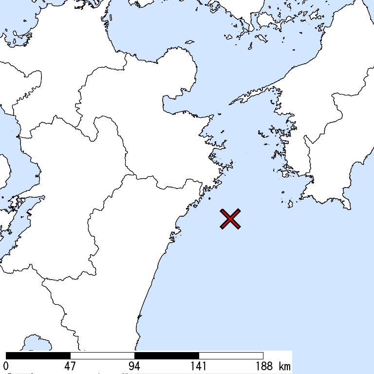 推定震度6弱以上の震度遭遇人口地図