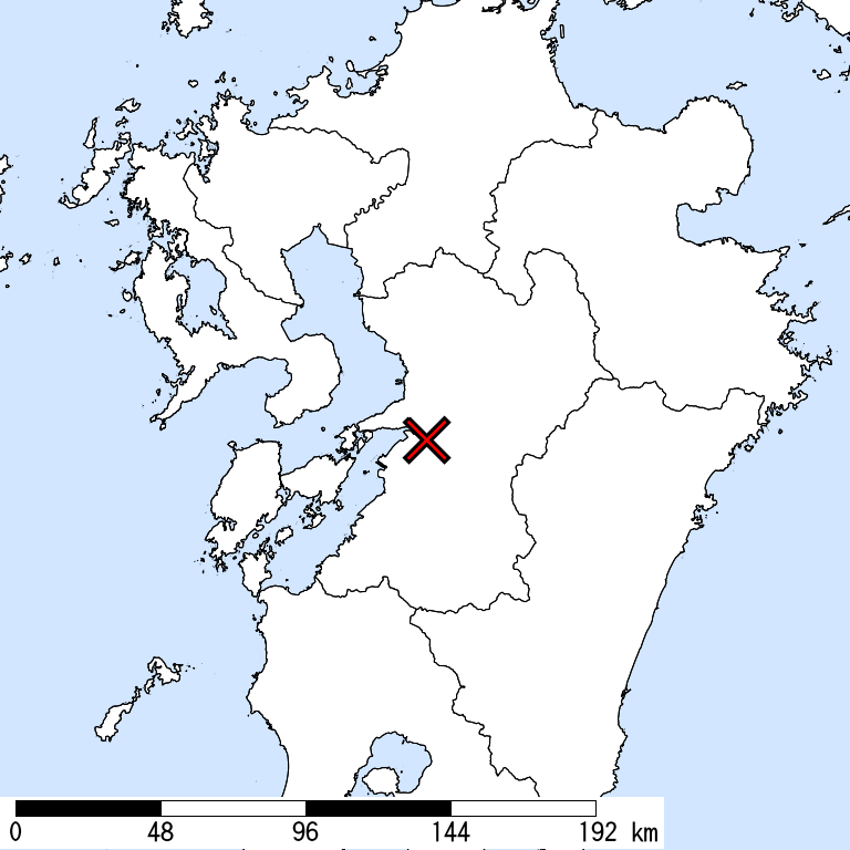 推定震度5弱以上の震度遭遇人口地図