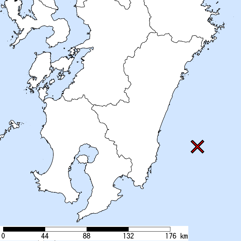 推定震度5強以上の震度遭遇人口地図